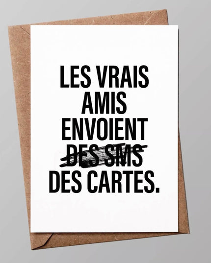 Carte - Les vrais amis