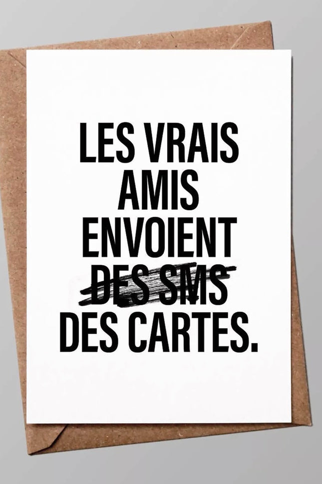 Carte - Les vrais amis