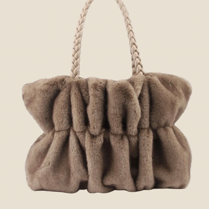Sac Fourrure Sauvage - Taupe