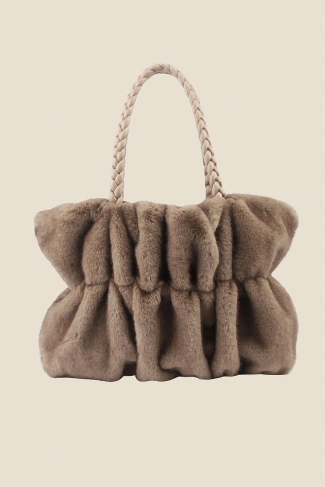 Sac Fourrure Sauvage - Taupe