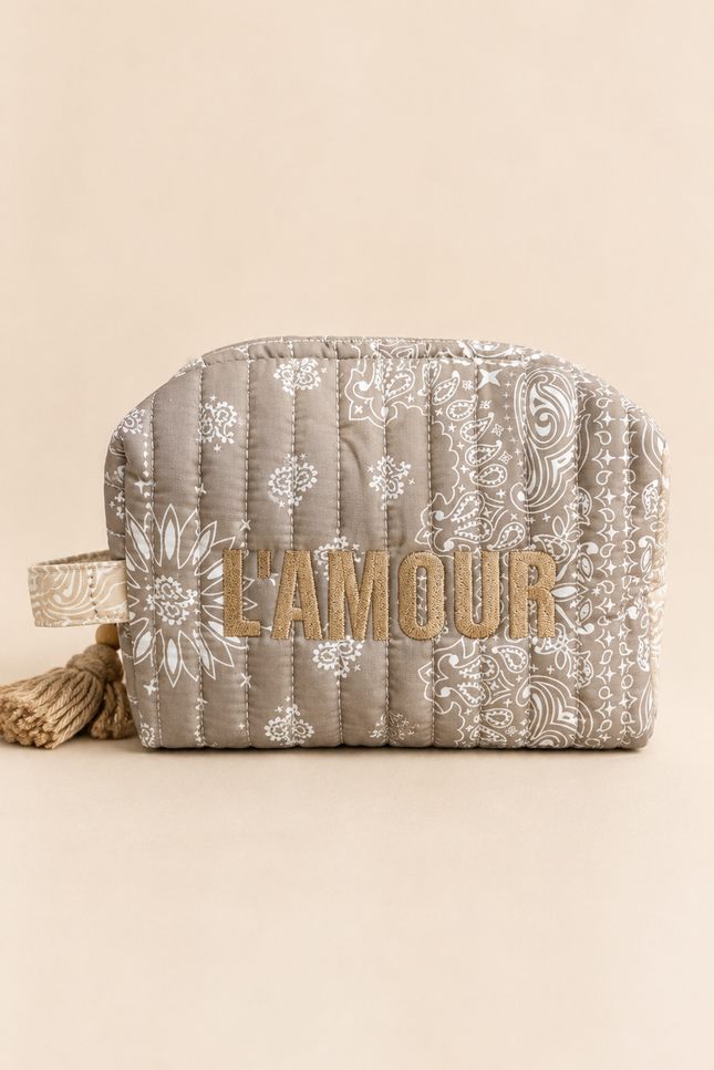 Trousse Amour - Taupe