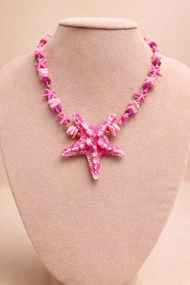 Collier Lagune  - Fuchsia