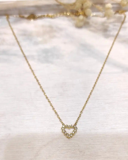 Collier Cœur infini - Doré
