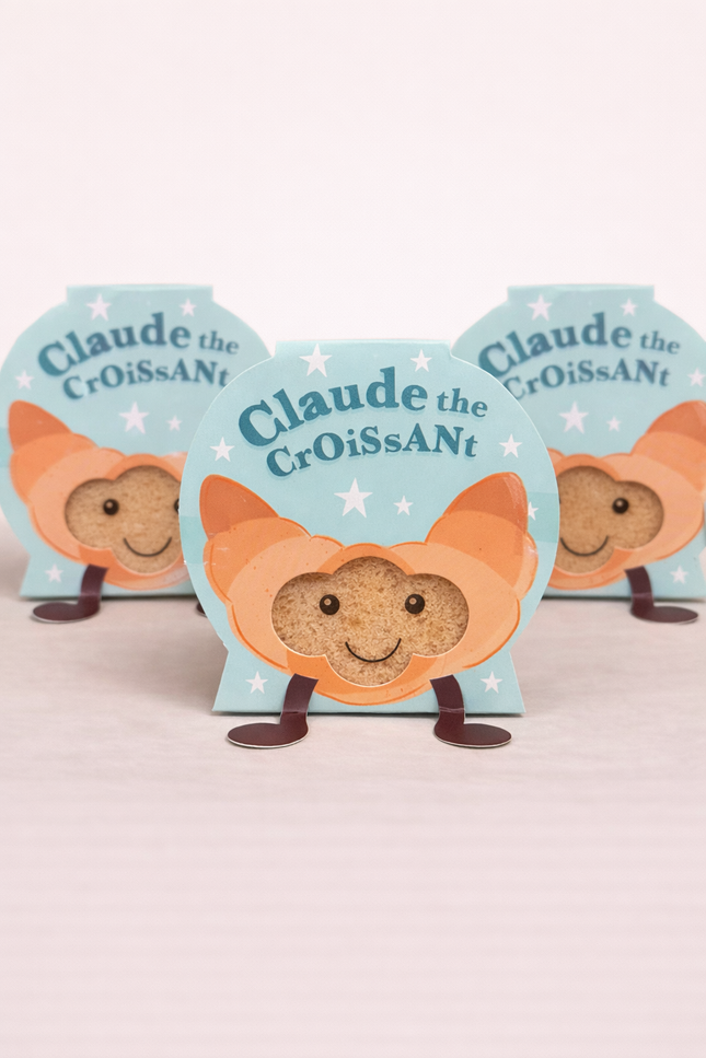 Éponge de savon  Claude the croissant - Croissant pistache