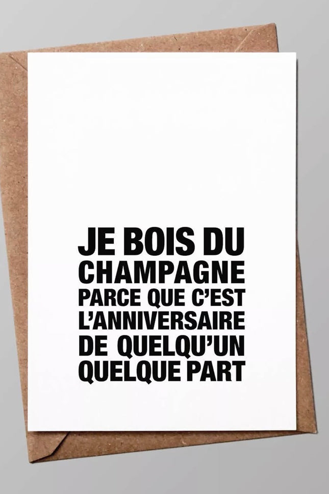 Carte - Champagne quelque part