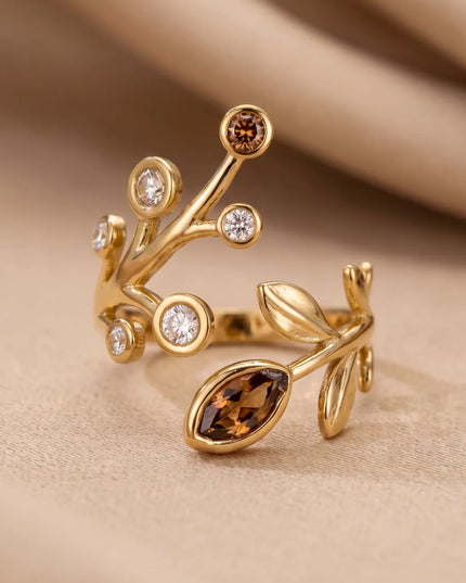 Bague Ombelia - Doré Léopard