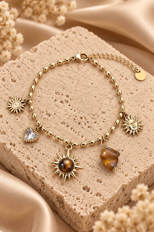 Bracelet Soleil Bohème - Doré