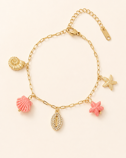 Bracelet Corail - Doré