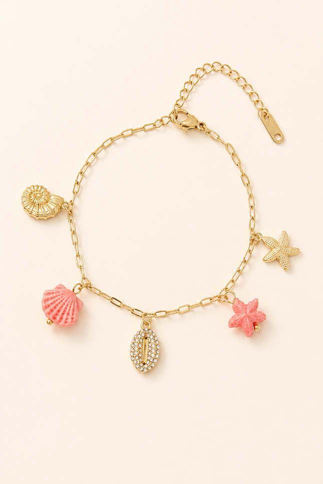 Bracelet Corail - Doré