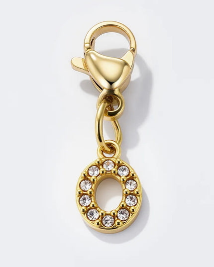 Charm Lettre Strass  - Doré