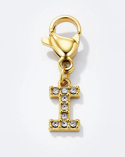 Charm Lettre Strass  - Doré