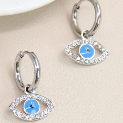 Boucles d'oreilles Eyes  - Argentée