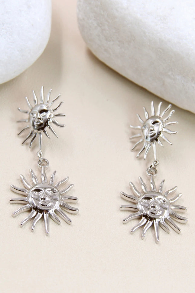 Boucles d'oreilles Éclat - Argentée