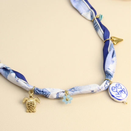 Collier Foulard Pampilles