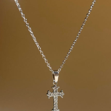 Collier Croix - Argenté