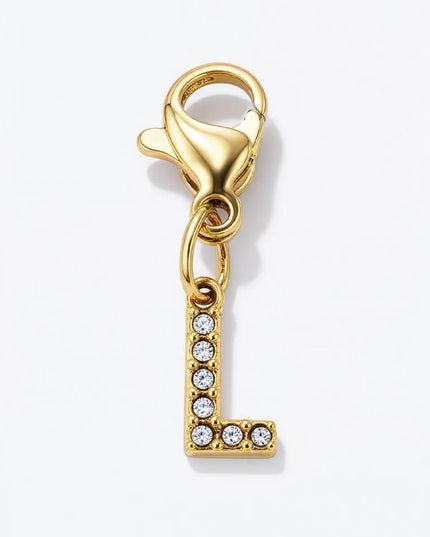 Charm Lettre Strass  - Doré