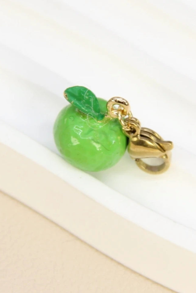 Charm Pomme verte - Doré