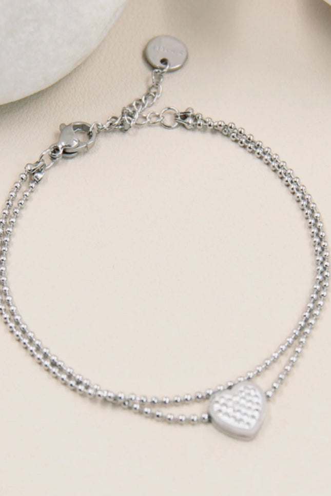 Bracelet Cœur - Argenté