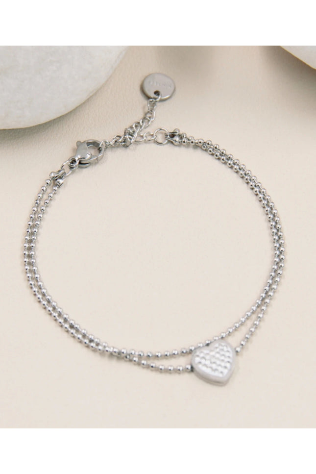 Bracelet Cœur - Argenté