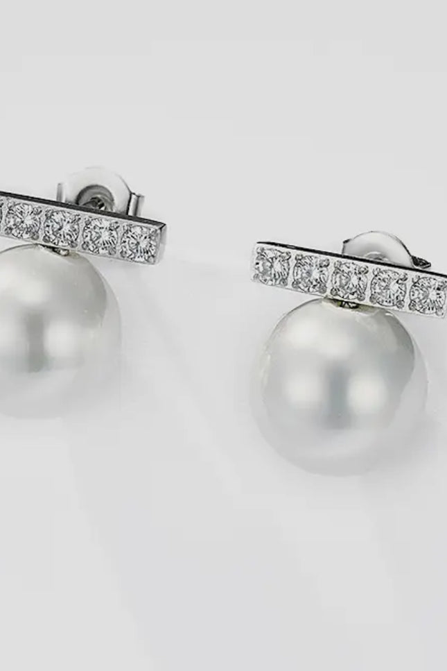 Boucles d'oreilles Azur - Argentée