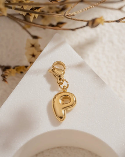 Charm Lettre Ballon - Doré