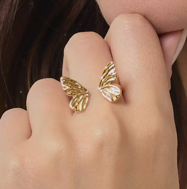 Bague Éclat d’ailes  - Dorée