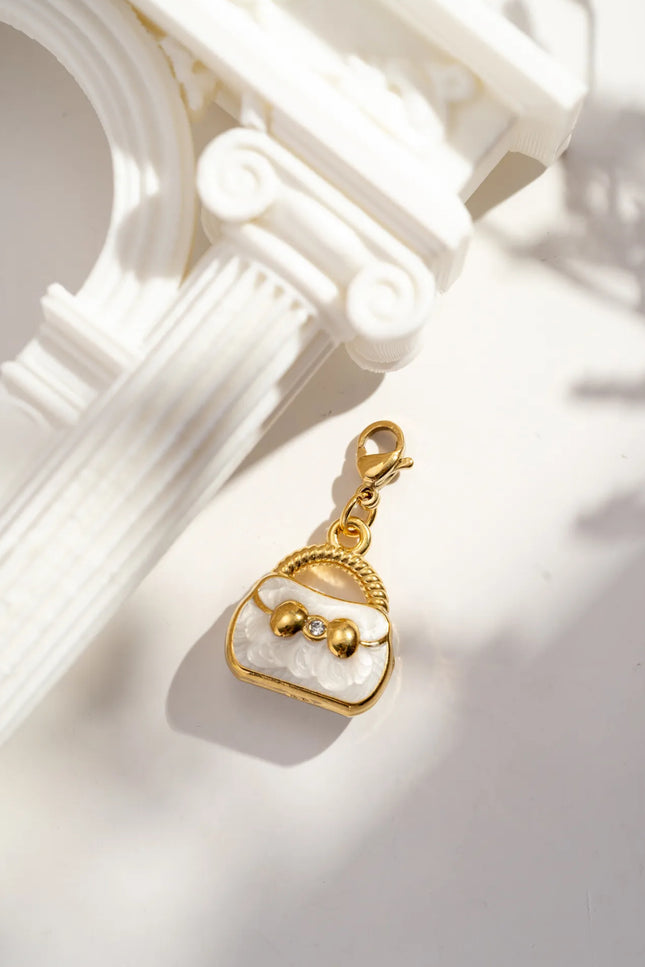 Charm Chic Bag - blanc  Doré