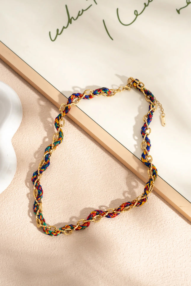Collier Tressé Charm - Multicolore