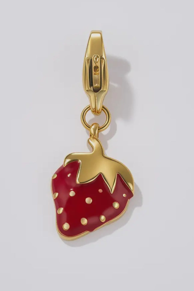 Charm Strawberry  - Doré