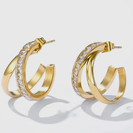 Boucles d'oreilles Saphira - Dorée