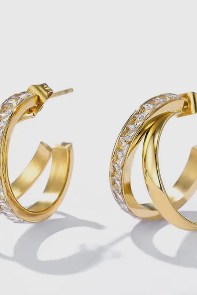 Boucles d'oreilles Saphira - Dorée