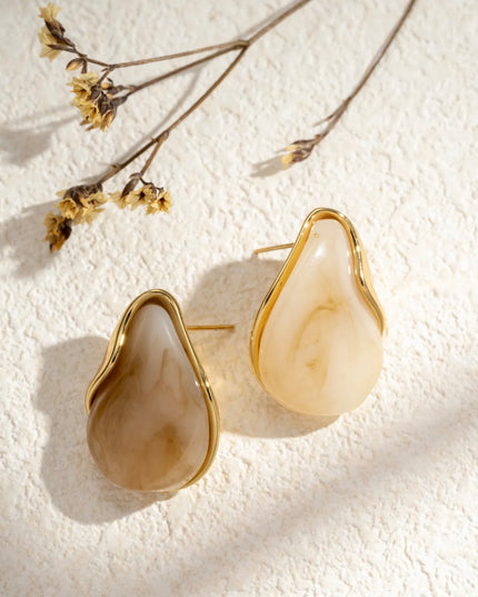 Boucles d’oreilles Olyss - Écru