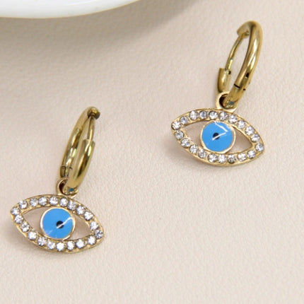 Boucles d'oreilles Eyes  - Dorée