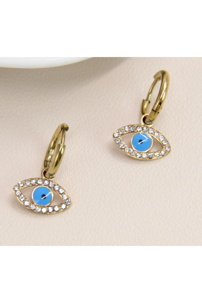 Boucles d'oreilles Eyes  - Dorée