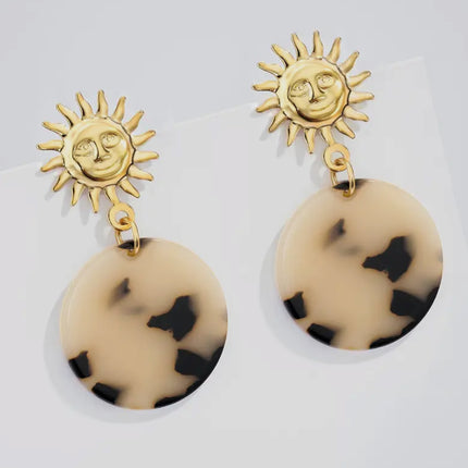 Boucles d'oreilles Soleil Nomade - Dorée