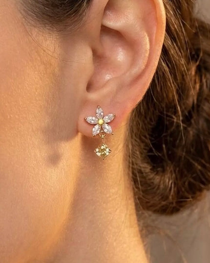 Boucles d'oreilles Edena  - Argentée