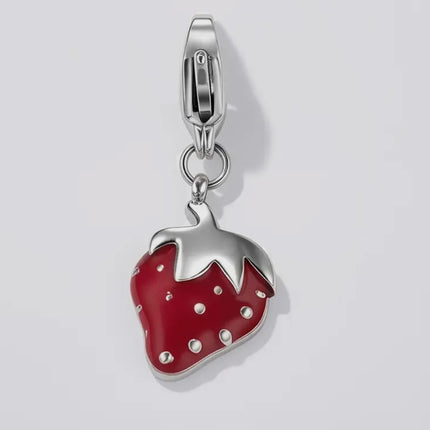 Charm Strawberry  - Argenté
