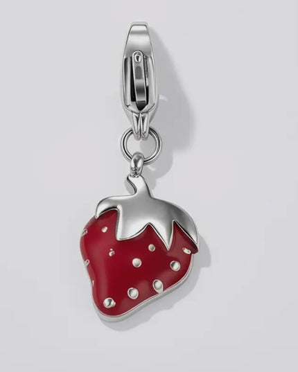 Charm Strawberry  - Argenté