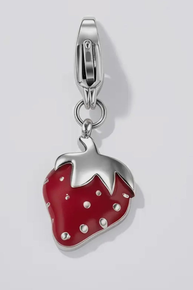 Charm Strawberry  - Argenté