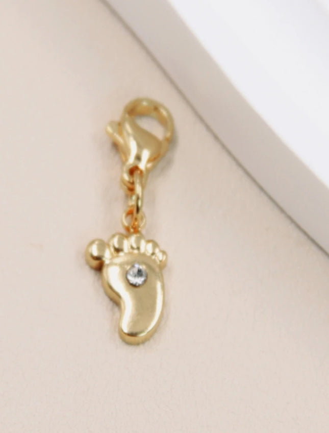 Charm Pied Bébé  - Doré
