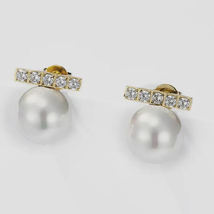 Boucles d'oreilles Azur - Dorée