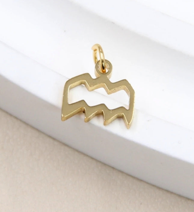 Charm Signe Astrologique - Doré