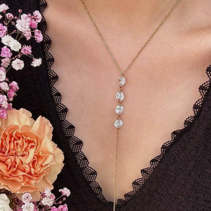 Collier Indigo - Doré