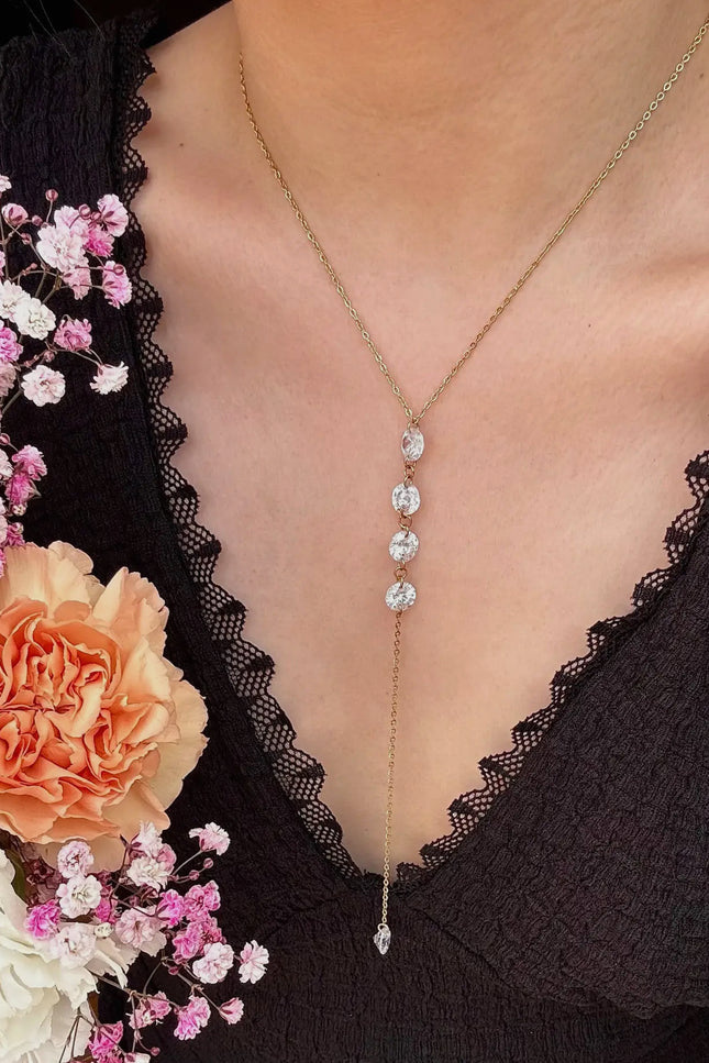 Collier Indigo - Doré
