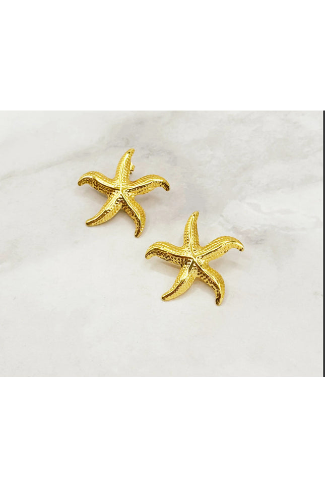 Boucles d'oreilles Aurore Marine  - Doré