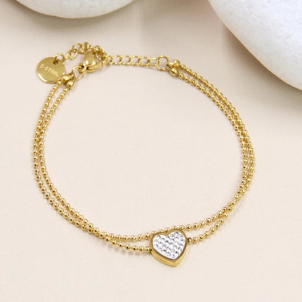 Bracelet Cœur - Doré
