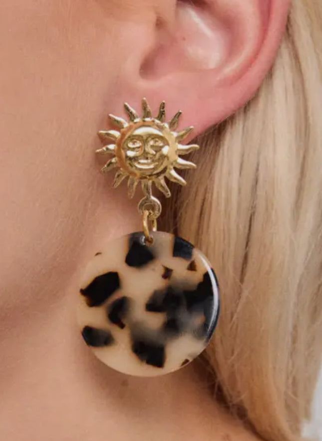 Boucles d'oreilles Soleil Nomade - Dorée