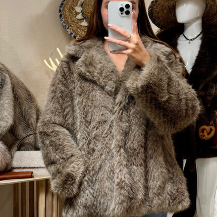 Manteau Ambre Bohème - Taupe
