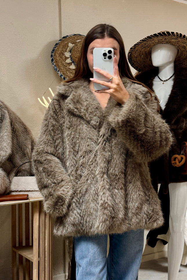 Manteau Ambre Bohème - Taupe