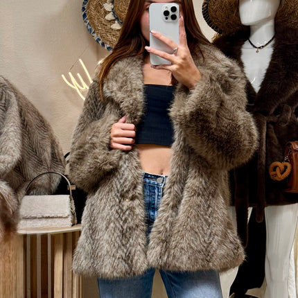 Manteau Ambre Bohème - Taupe